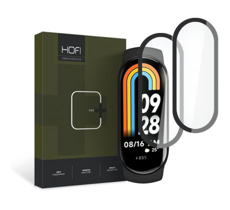 2KS V BALENÍ, SET 2 HYBRIDNÍCH SKEL HOFI HYBRID PRO+ 2-PACK XIAOMI SMART BAND 8 / 8 NFC BLACK