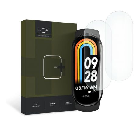 2KS V BALENÍ, SET 2 FOLIÍ HOFI HYDROFLEX PRO+ 2-PACK XIAOMI SMART BAND 8 / 8 NFC CLEAR