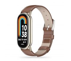 ŘEMÍNEK TECH-PROTECT LEATHERFIT XIAOMI SMART BAND 8 / 9 NFC BROWN