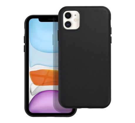 Kožený kryt - Mag Cover  iPhone 11 černý