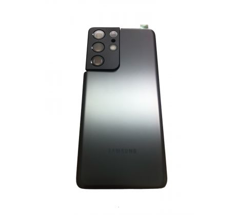 Samsung Galaxy S21 Ultra 5G - Zadní kryt se sklíčkem zadní kamery černý (náhradní díl)