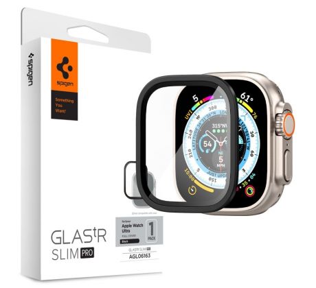 OCHRANNÉ TVRZENÉ SKLO SPIGEN GLAS.TR SLIM PRO APPLE WATCH ULTRA 1 / 2 (49 MM) BLACK