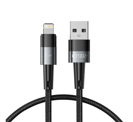 NABÍJECÍ A DATOVÝ KABEL TECH-PROTECT ULTRABOOST LIGHTNING CABLE 12W/2.4A 25CM GREY