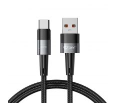 NABÍJECÍ A DATOVÝ KABEL TECH-PROTECT ULTRABOOST TYPE-C CABLE 66W/6A 100CM GREY