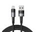 NABÍJECÍ A DATOVÝ KABEL TECH-PROTECT ULTRABOOST LIGHTNING CABLE 12W/2.4A 200CM GREY