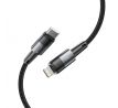 NABÍJECÍ A DATOVÝ KABEL TECH-PROTECT ULTRABOOST LIGHTNING CABLE PD20W/3A 100CM GREY