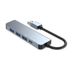 TECH-PROTECT V0-HUB ADAPTER 5IN1 GREY