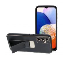 LEATHER Case Kickstand  Samsung Galaxy A14 5G / A14 4G černý