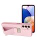 LEATHER Case Kickstand  Samsung Galaxy A14 5G / A14 4G růžový