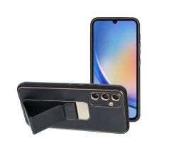 LEATHER Case Kickstand  Samsung Galaxy A34 5G černý