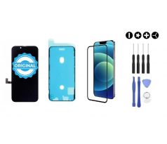 MULTIPACK - Original OLED displej pro iPhone 13 mini + screen adhesive (lepka pod displej) + 3D ochranné sklo + sada nářadí