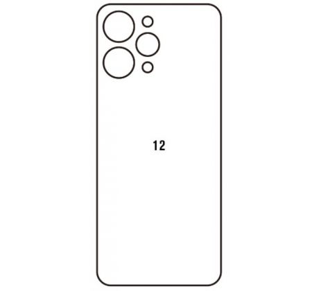 Hydrogel - matná zadní ochranná fólie - Xiaomi Redmi 12