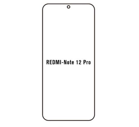 Hydrogel - ochranná fólie - Xiaomi Redmi Note 12 Pro 4G (case friendly) 