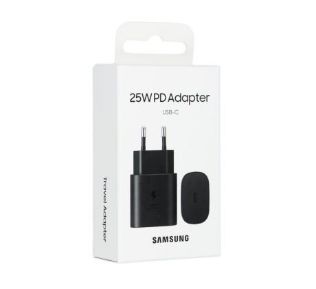 EP-TA800EBE Samsung USB-C 25W cestovní nabíječka Black