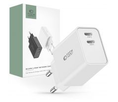 SÍŤOVÁ NABÍJEČKA NA MOBIL A TABLET TECH-PROTECT C35W 2-PORT NETWORK CHARGER PD35W WHITE