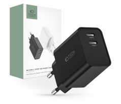 SÍŤOVÁ NABÍJEČKA NA MOBIL A TABLET TECH-PROTECT C35W 2-PORT NETWORK CHARGER PD35W BLACK