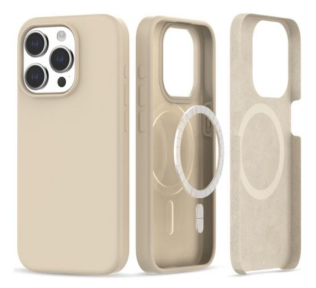 KRYT TECH-PROTECT SILICONE MAGSAFE iPhone 15 Pro SAND BEIGE