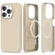 KRYT TECH-PROTECT SILICONE MAGSAFE iPhone 15 Pro SAND BEIGE