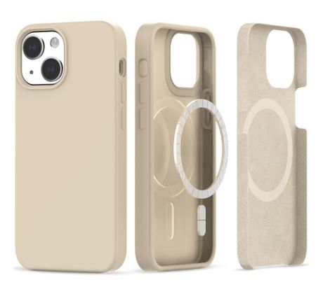 KRYT TECH-PROTECT SILICONE MAGSAFE iPhone 13 / 14 BEIGE