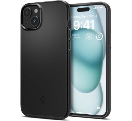 KRYT SPIGEN THIN FIT iPhone 15 BLACK