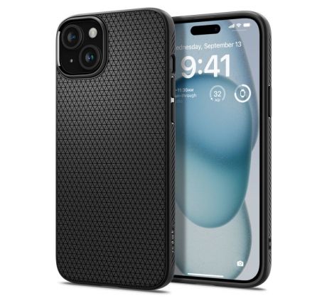 KRYT SPIGEN LIQUID Air iPhone 15 MATTE BLACK