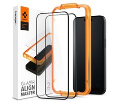 2KS V BALENÍ, SET 2 OCHRANNÝCH SKEL SPIGEN ALM GLASS FC 2-PACK iPhone 15 Plus BLACK