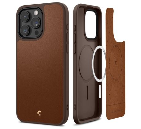 KRYT SPIGEN CYRILL KAJUK MAG MAGSAFE iPhone 15 Pro SADDLE BROWN