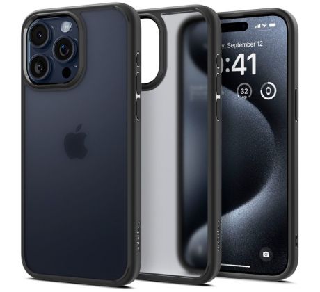 KRYT SPIGEN ULTRA HYBRID iPhone 15 Pro FROST BLACK