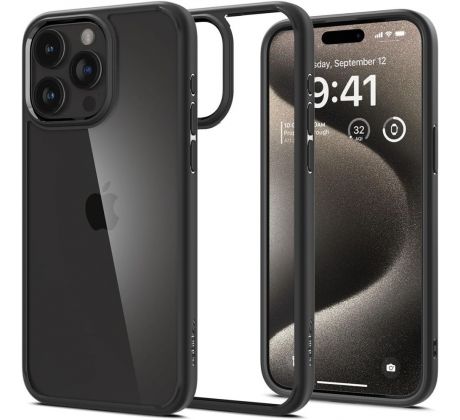 KRYT SPIGEN ULTRA HYBRID iPhone 15 Pro MATTE BLACK