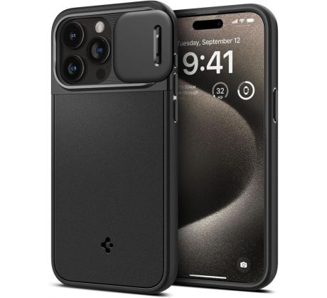 KRYT SPIGEN OPTIK ARMOR MAG MAGSAFE iPhone 15 Pro Max BLACK