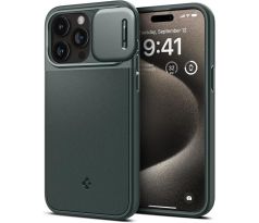 KRYT SPIGEN OPTIK ARMOR MAG MAGSAFE iPhone 15 Pro Max ABYSS GREEN