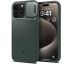 KRYT SPIGEN OPTIK ARMOR MAG MAGSAFE iPhone 15 Pro Max ABYSS GREEN