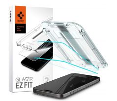OCHRANNÉ TVRZENÉ SKLO SPIGEN GLAS.TR ”EZ FIT” 2-PACK iPhone 15 Pro Max CLEAR