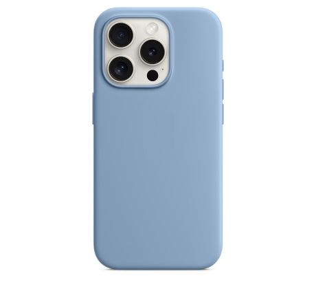 iPhone 15 Pro Silicone Case s MagSafe - Winter Blue