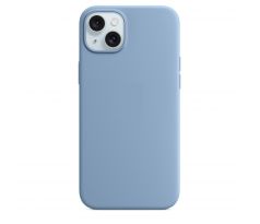 iPhone 15 Plus Silicone Case s MagSafe - Winter Blue