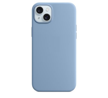 iPhone 15 Plus Silicone Case s MagSafe - Winter Blue