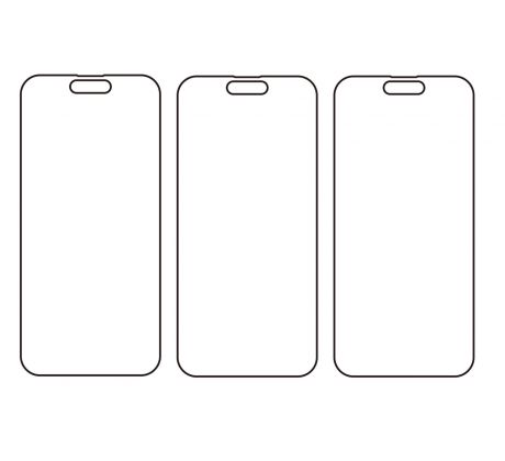 3PACK - Hydrogel - 3x ochranná fólie - iPhone 14 Pro Max 