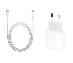 Rychlonabíjecí souprava pro iPhone - 20W USB-C adaptér a USB-C / USB-C kabel s délkou 2m