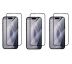 2+1 ZDARMA! 3PACK 3D Ochranné tvrzené sklo - Apple iPhone 15 Pro