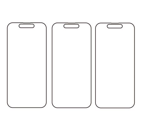 3PACK - Hydrogel - 3x ochranná fólie - iPhone 15 Pro Max 