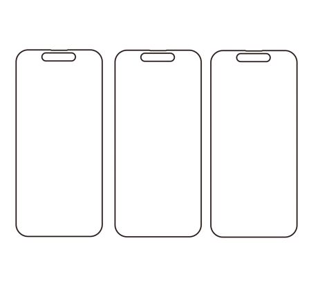 3PACK - Hydrogel - 3x ochranná fólie - iPhone 15 Plus