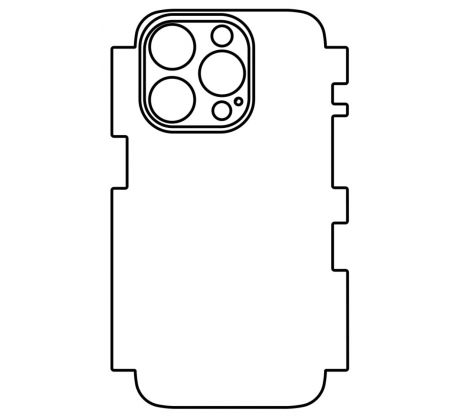 Hydrogel - matná zadní ochranná fólie - iPhone 15 Pro