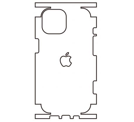 Hydrogel - matná zadní ochranná fólie - iPhone 15