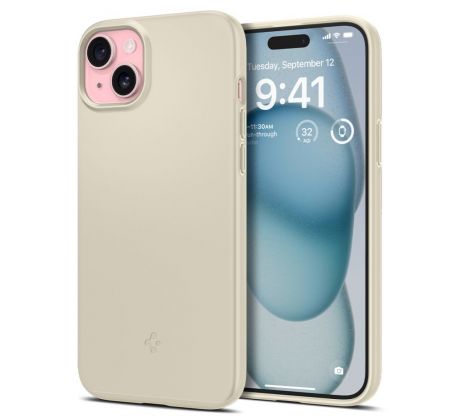 KRYT SPIGEN THIN FIT iPhone 15 MUTE BEIGE