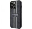 Original   GUESS GUHMP13LP4RPSK  iPhone 13 Pro (Magsafe 4G Printed Stripes / černý)