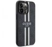 Original   GUESS GUHMP13LP4RPSK  iPhone 13 Pro (Magsafe 4G Printed Stripes / černý)