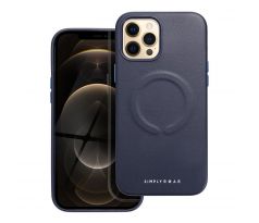 Roar Kožený kryt Mag Case -  iPhone 12 Pro Max  tmavěmodrý