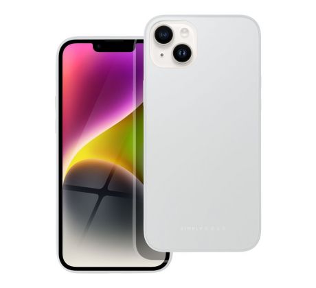 Roar Matte Glass Case  -  iPhone 14 Plus stříbrný