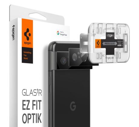 OCHRANNÉ SKLO ZADNÍ KAMERY SPIGEN OPTIK.TR ”EZ FIT” CAMERA PROTECTOR 2-PACK GOOGLE PIXEL 8 BLACK