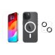 3PACK - Ochranné sklo + Crystal Air kryt s MagSafe + ochranné sklíčko kamery pro iPhone 15